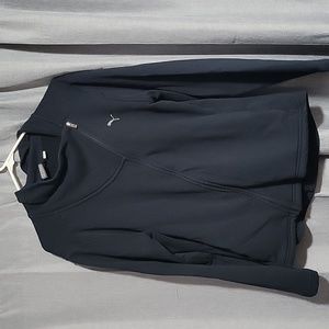 Puma Women's Asymmetric Zip Black Jacket. XL